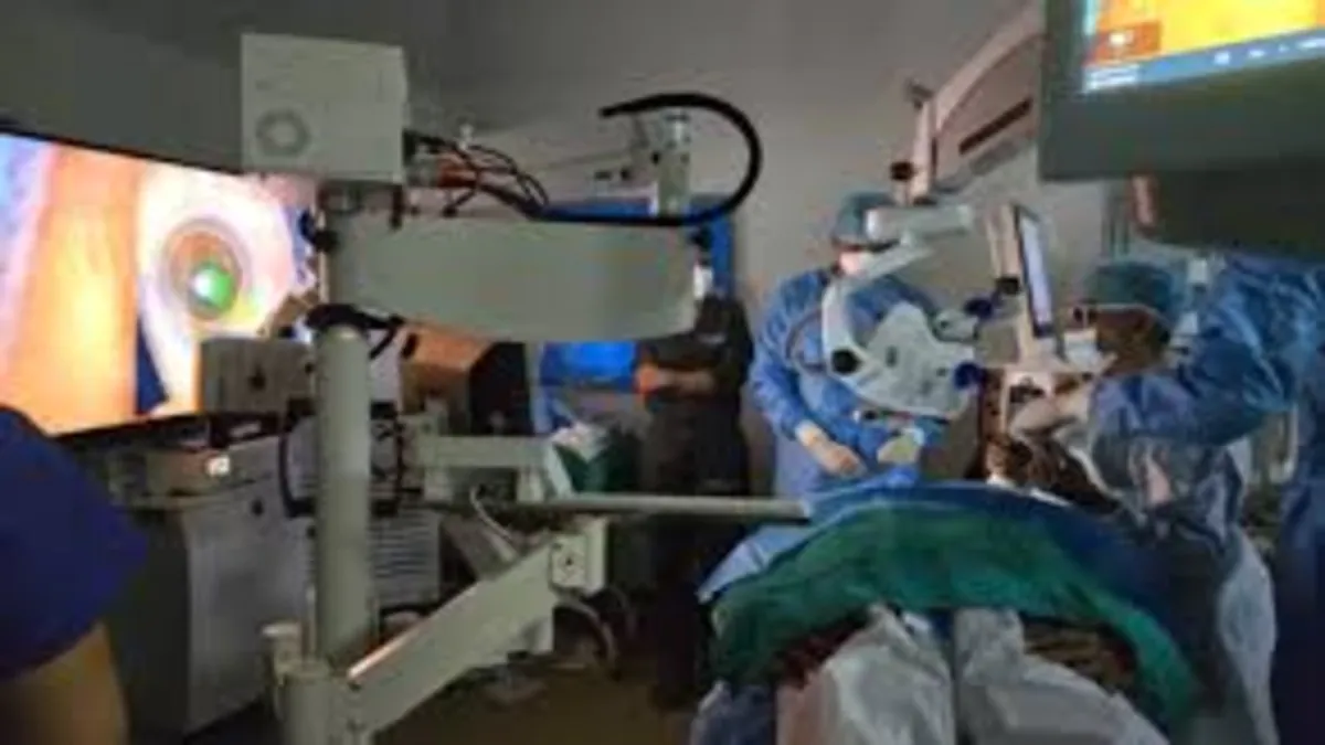 AIIMS Delhi doctors performing remote robotic surgery using 5G network technology in India 2026